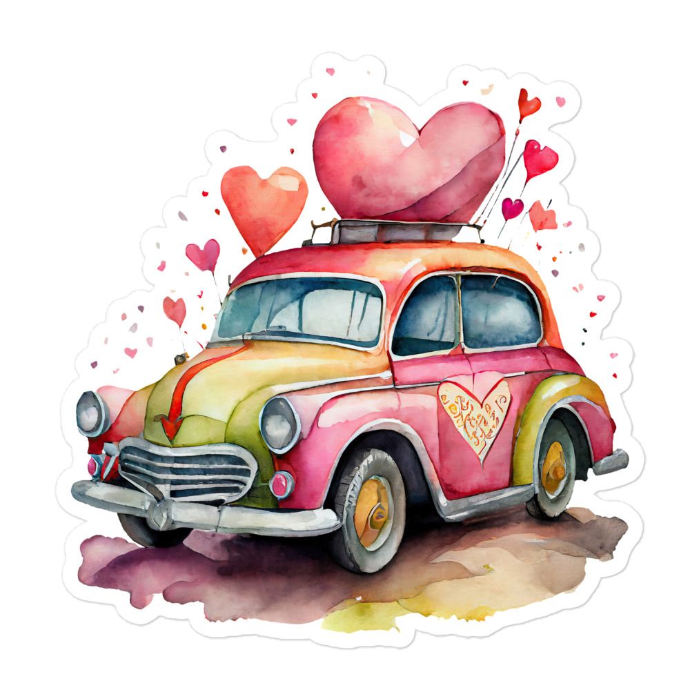 Valentine Love Car Sticker