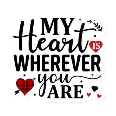 St. Valentine My Heart Is Wherever You Are Magnet