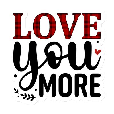 St. Valentine Love You More Magnet