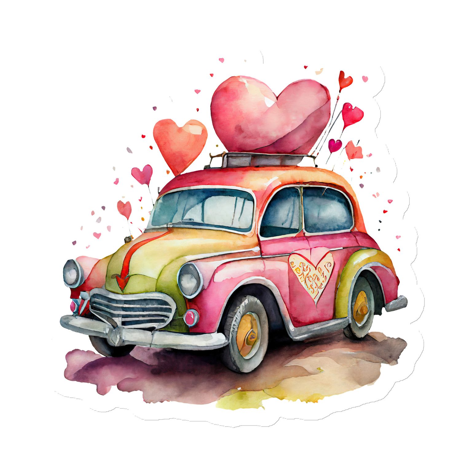 Valentine Love Car Magnet