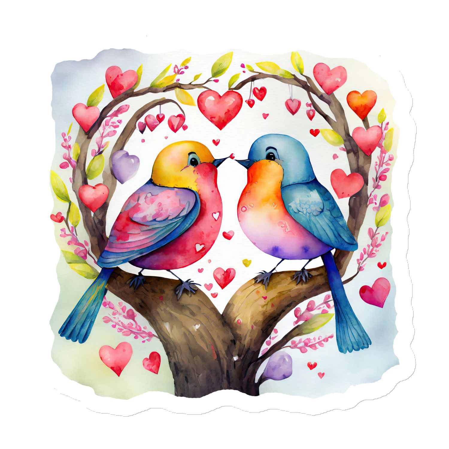 Valentine Love Birds Magnet