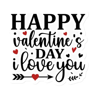 Happy Valentines Day I Love You Magnet