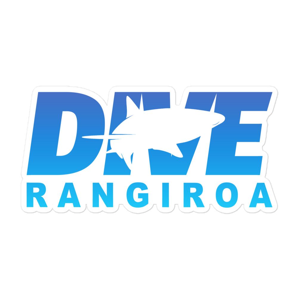 Dive Rangiroa Scuba Diving with Shark Sticker