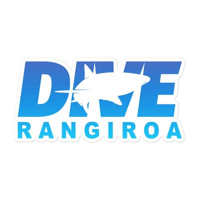 Dive Rangiroa Scuba Diving with Shark Sticker