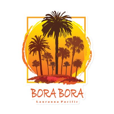 Bora Bora Sunset Palms Magnet