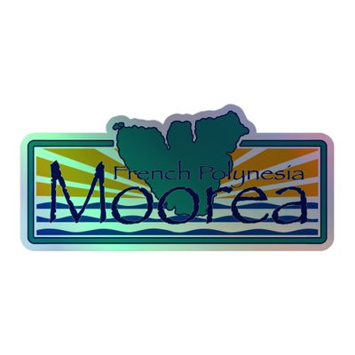 Moorea Island Holographic Sticker