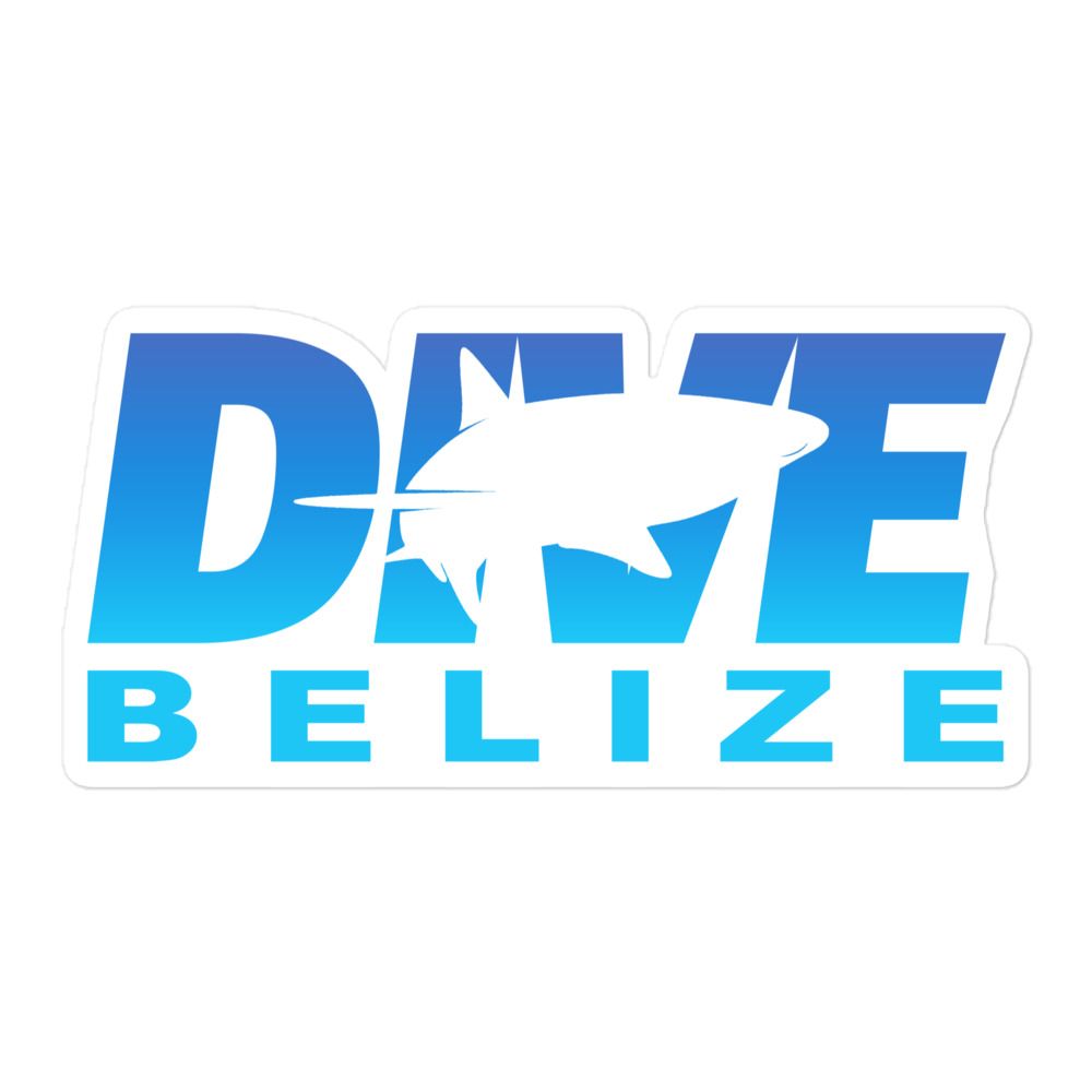 Dive Belize with Shark Sticker
