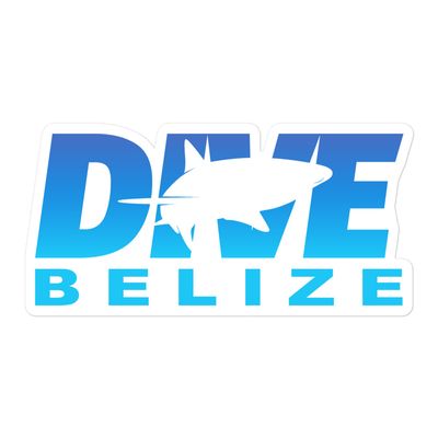 Dive Belize with Shark Sticker