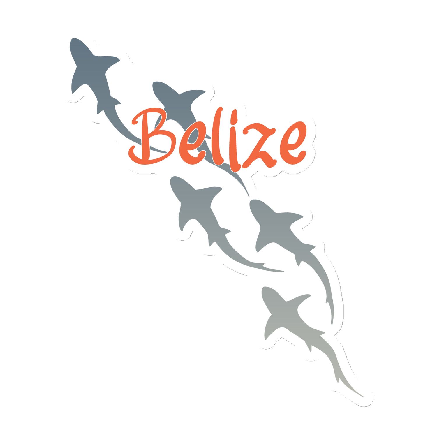 Belize Shark Scuba Diving Magnet