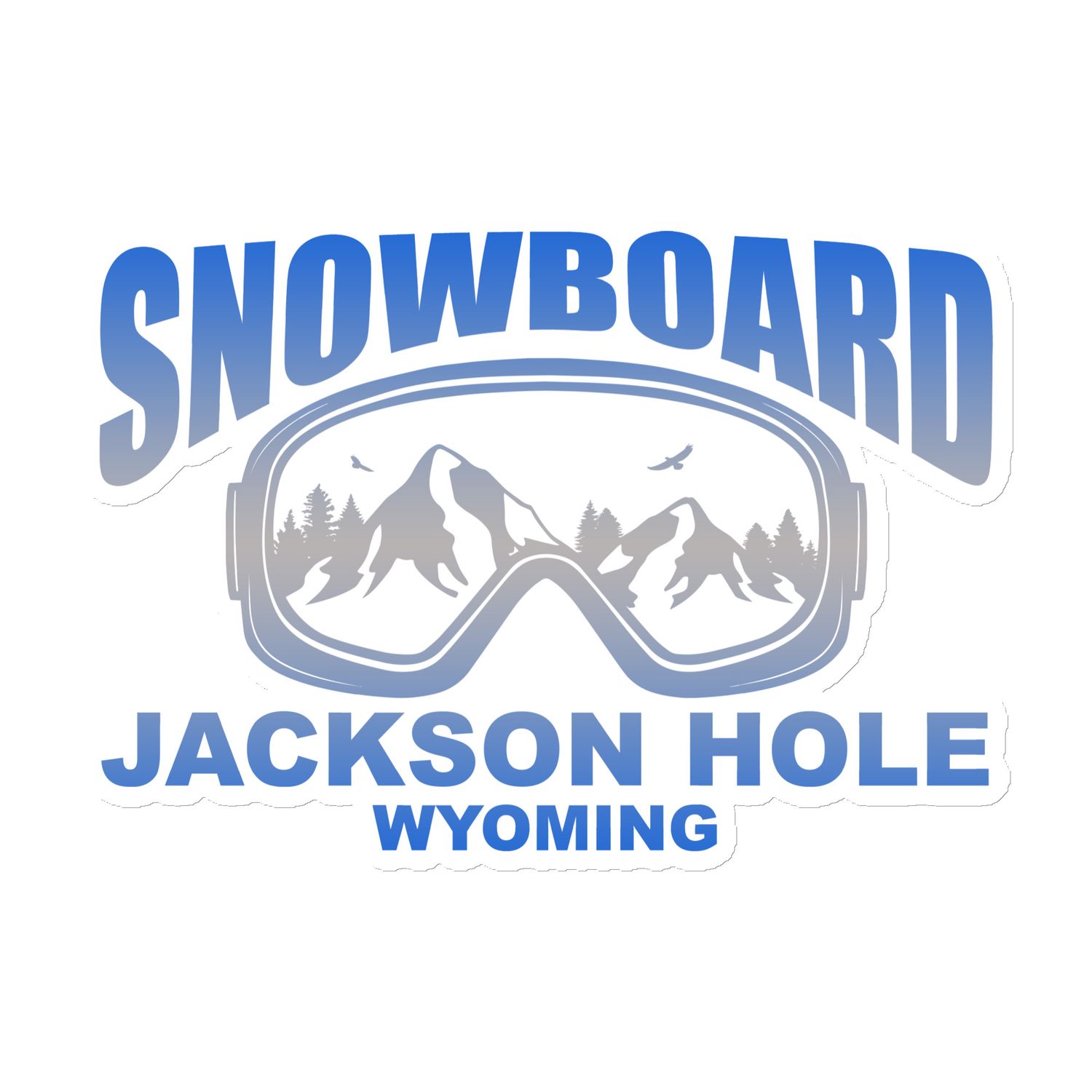 Snowboard Mask Jackson Hole Wyoming Magnet