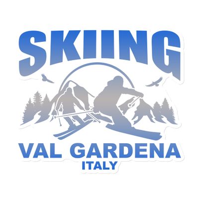 Skiing Val Gardena Italy Magnet