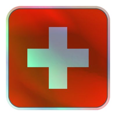 Switzerland Flag Holographic Sticker