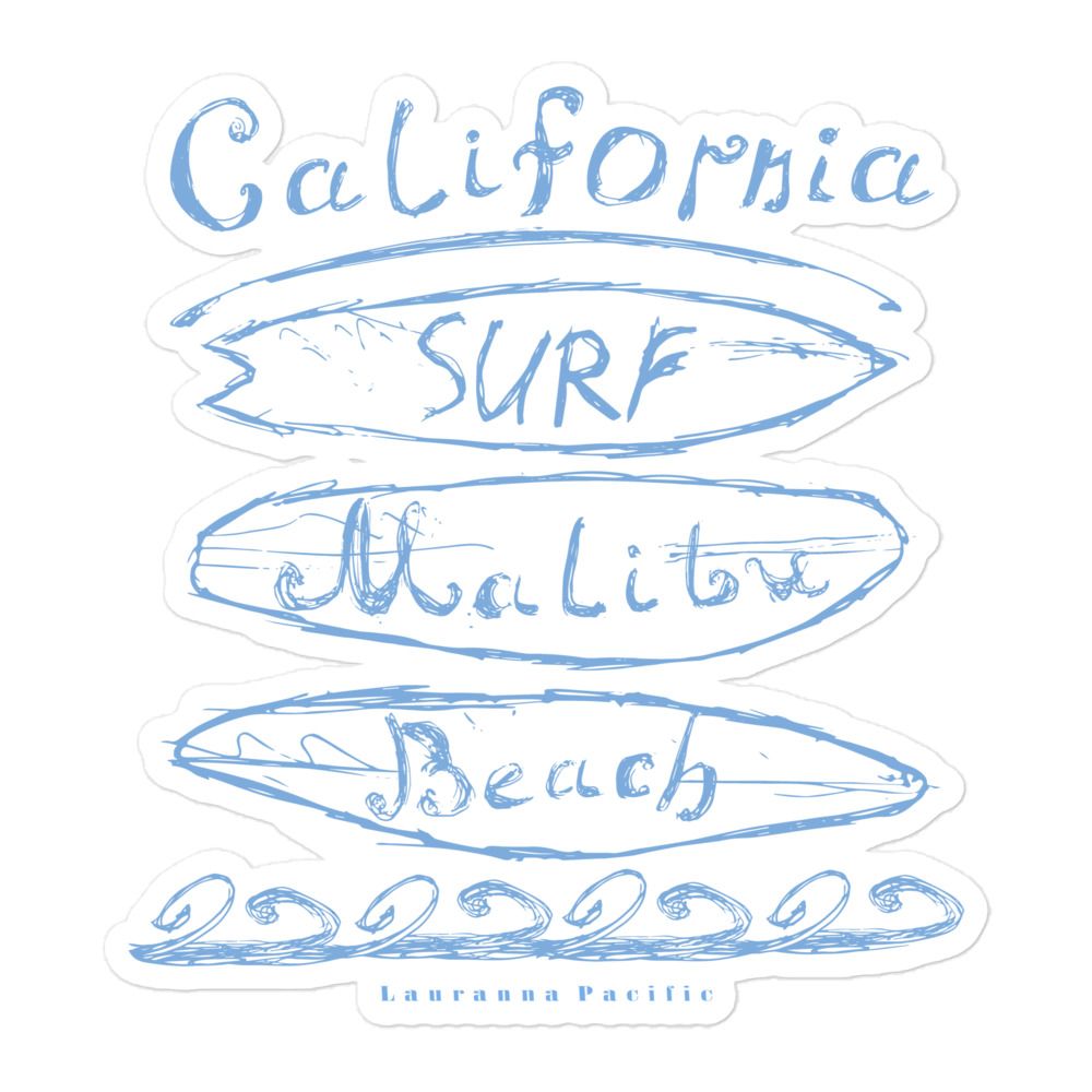 California Surf Malibu Sticker