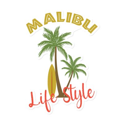 Malibu Tropical Life Style Magnet