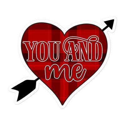 St. Valentine&#39;s You And Me Sticker