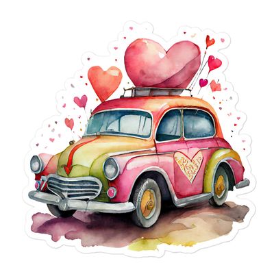 Valentine Love Car Sticker