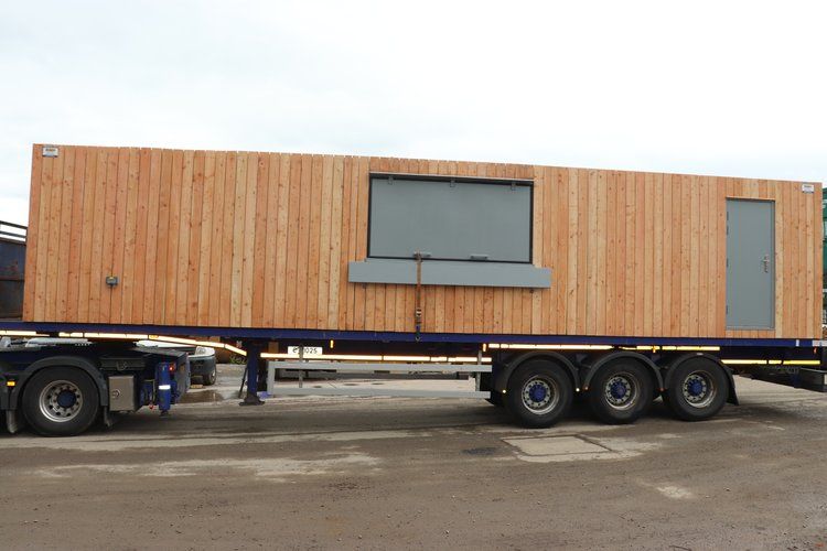 40X8 Welsh Larch Cladded Container Conversion Bar Food retail Unit