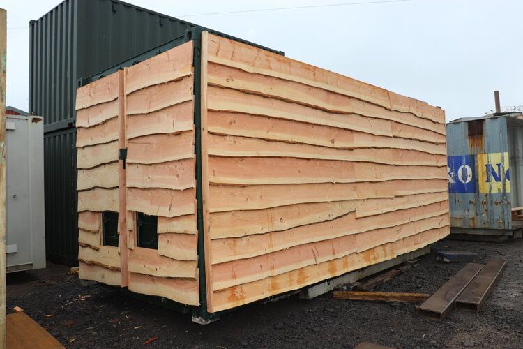 20x8 Larch cladded Bespoke Container Conversion
