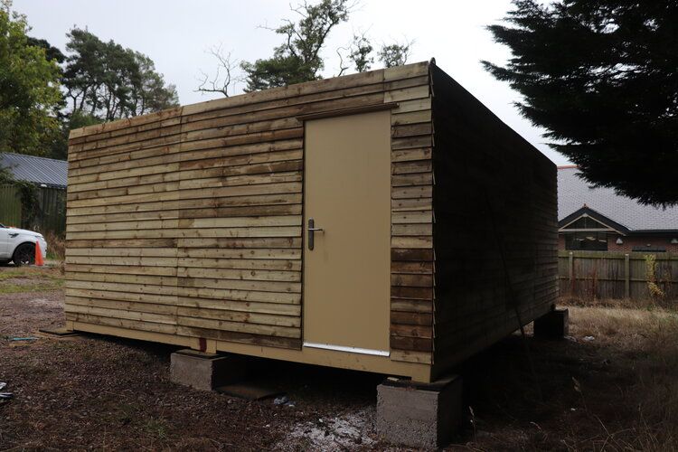 20x16 cladded Bespoke Storage Container Workshop insulated and lined