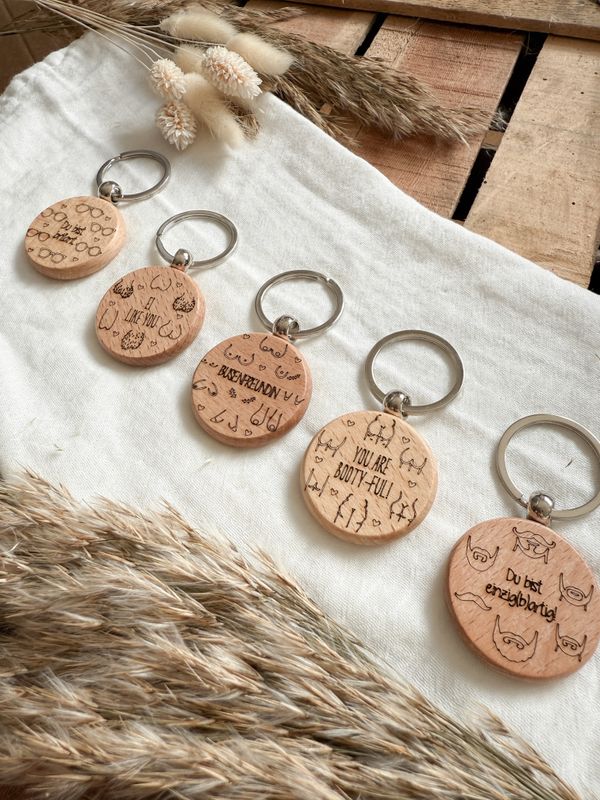 Holz-Schlüsselanhänger