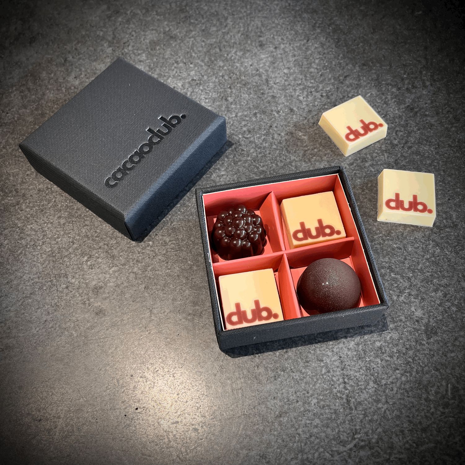 Gepersonaliseerde pralines 4 cacaoclub.