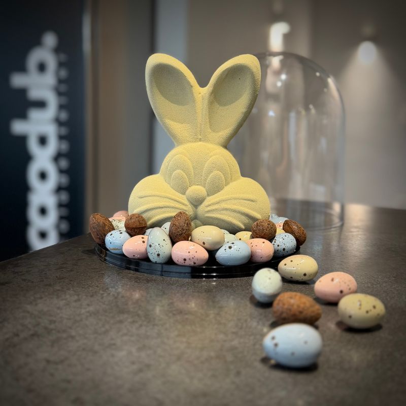 pastel haas geel cacaoclub.