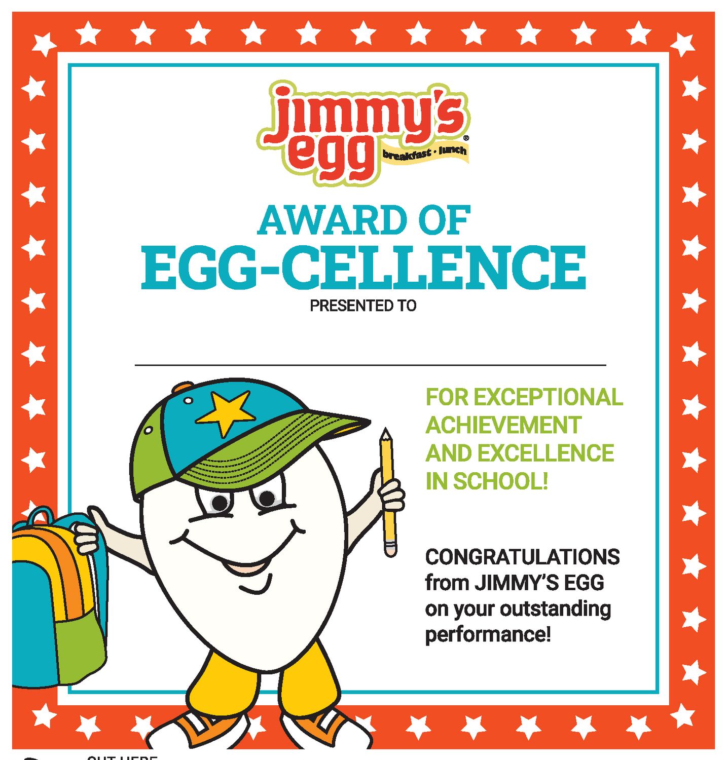 Awards of Excellence Certificate