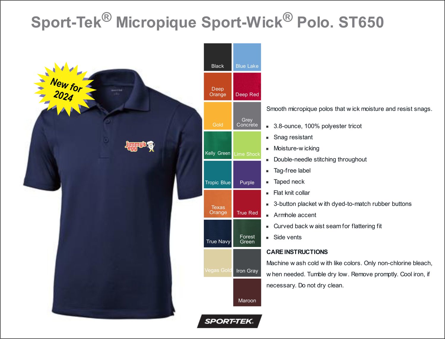 Sport Tek Micro pique Polo - Men’s