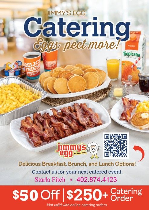 Jimmy&#39;s Egg Catering Flyer $50 Off