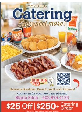 Jimmy's Egg Catering Flyer