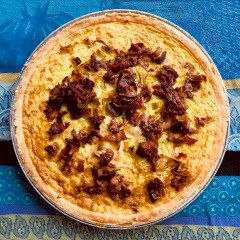 Quiche individuelle, Bacon et poireaux: Bacon et poireaux