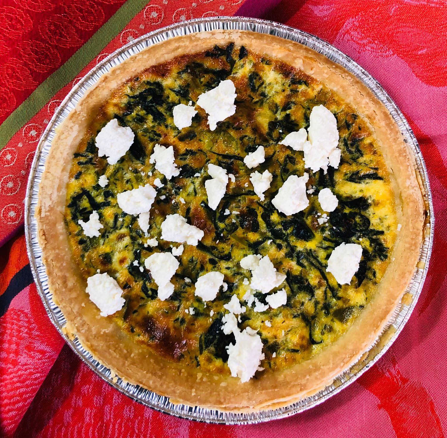 Quiche aux épinards et feta, Size: Individuel