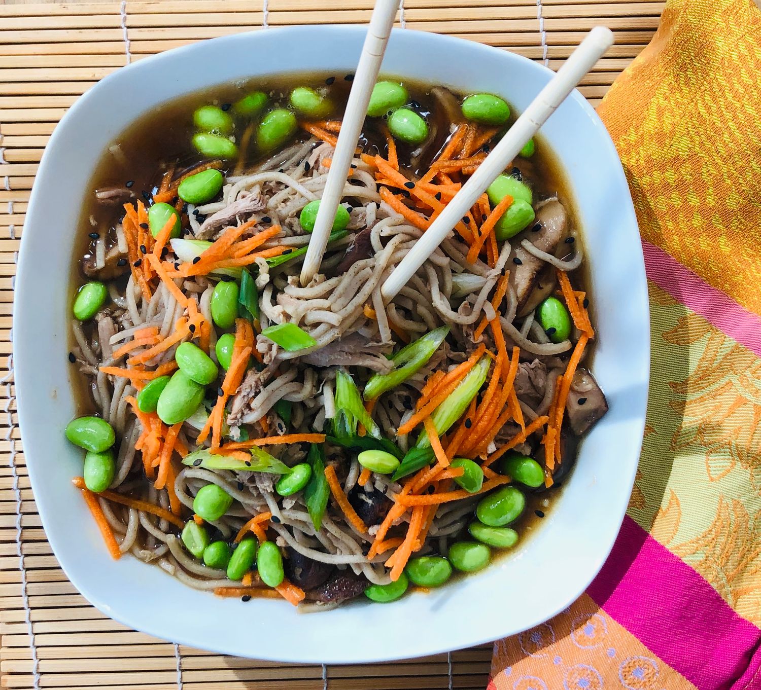 Soupe orientale au canard et nouilles soba, Size: 500ml