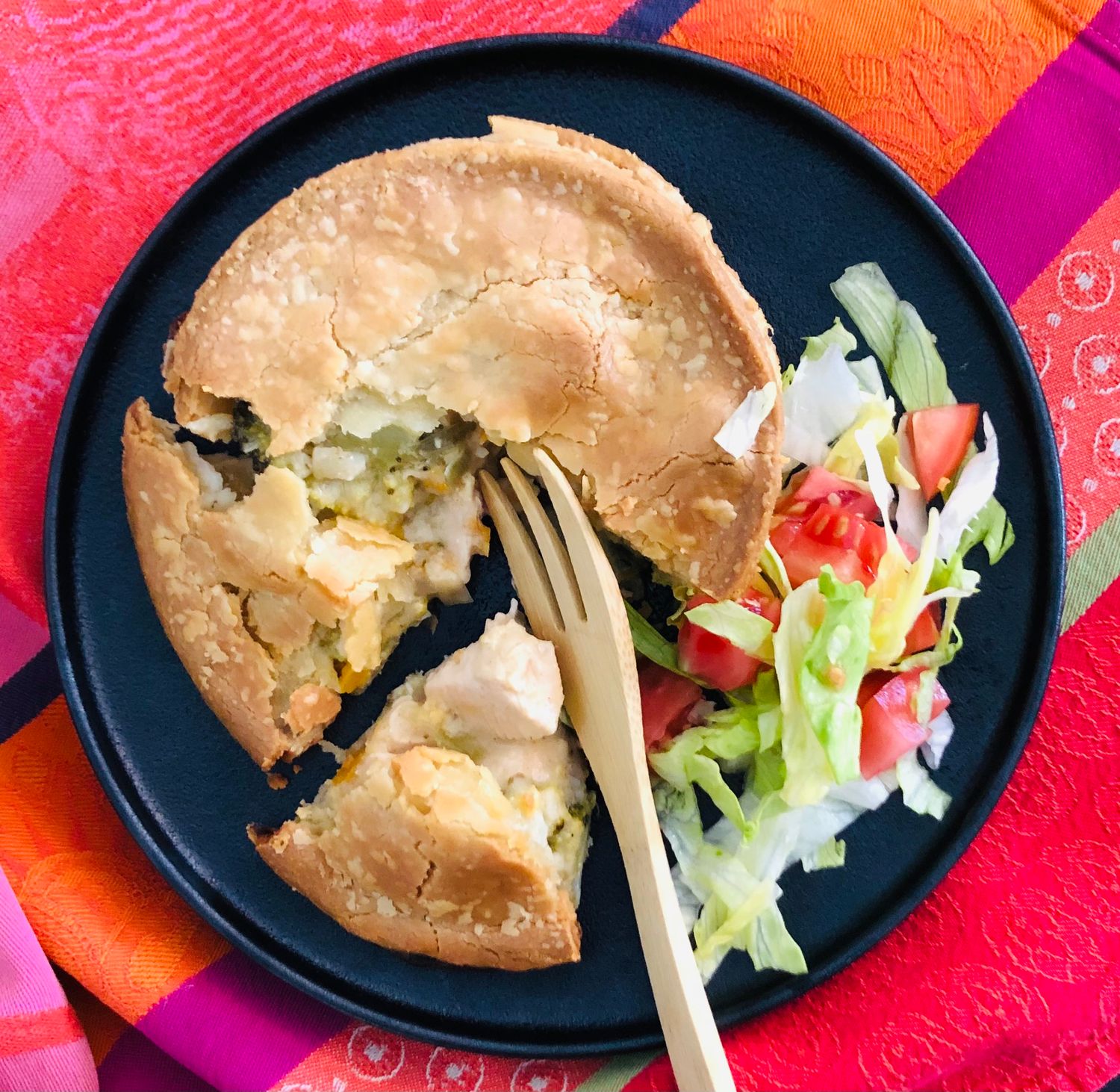 Pâté au poulet, brocoli et  fromage Suisse, Size: individuel