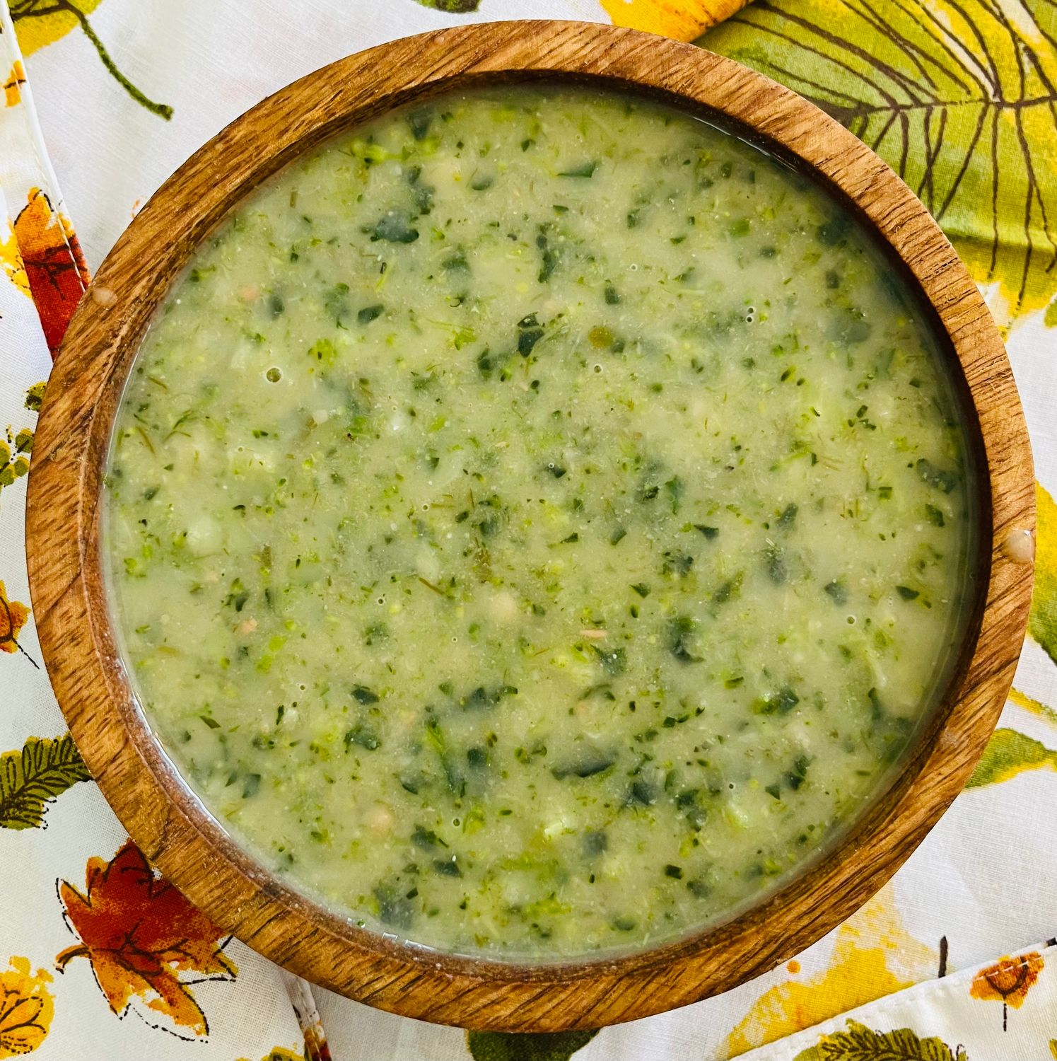 Soupe crémeuse au brocoli, haricots blancs et tahini, Size: 500ml