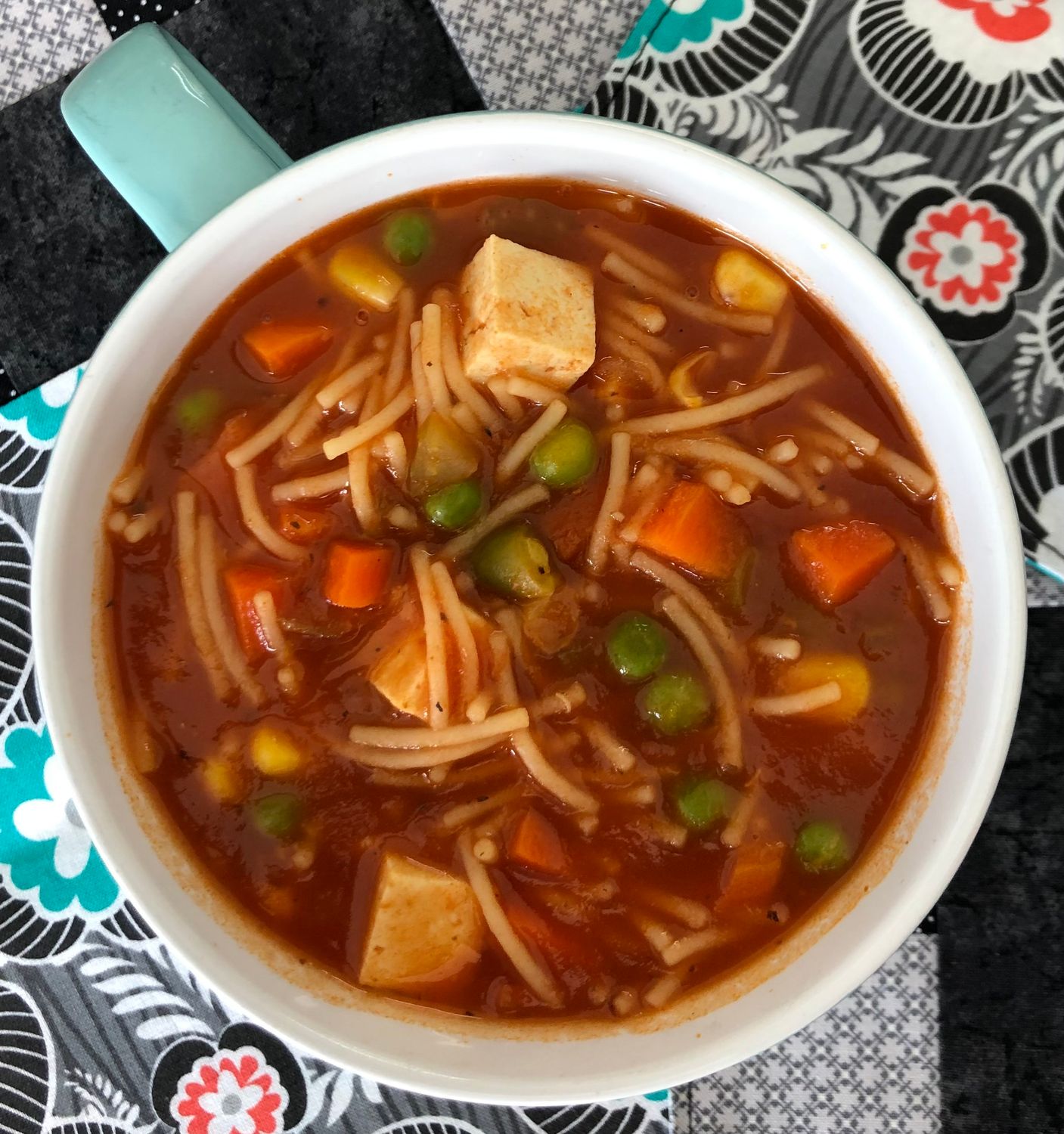 Soupe aux nouilles et tofu, Size: 500ml