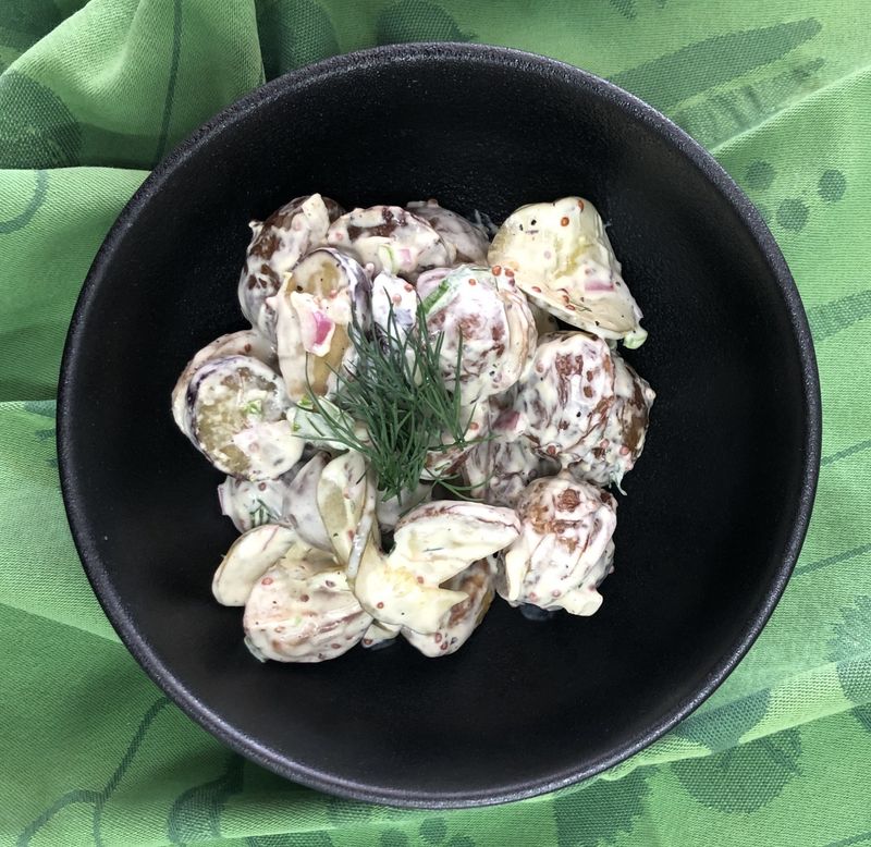 Salade de patates rôties des Ravitailleurs