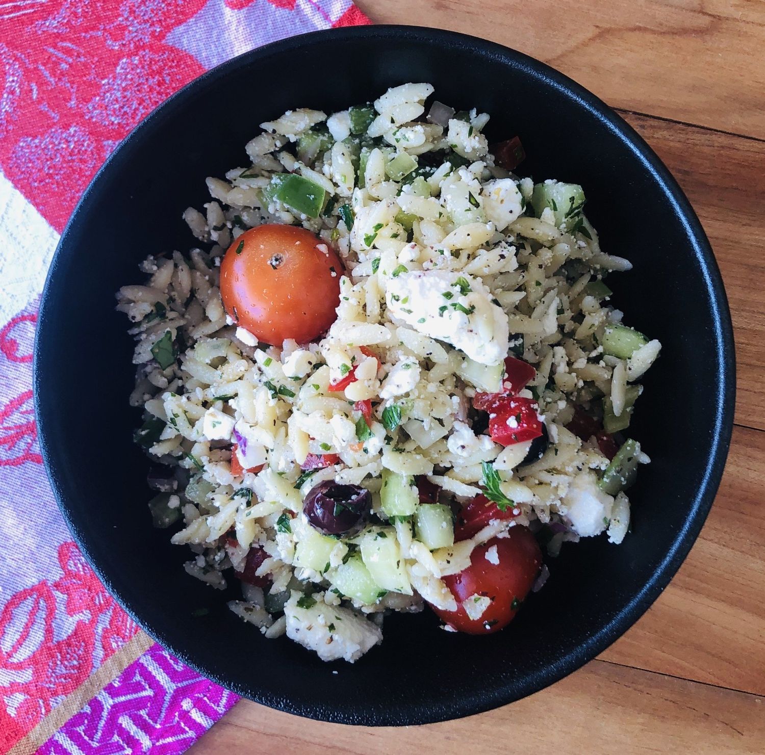 Salade grecque à l&#39;orzo