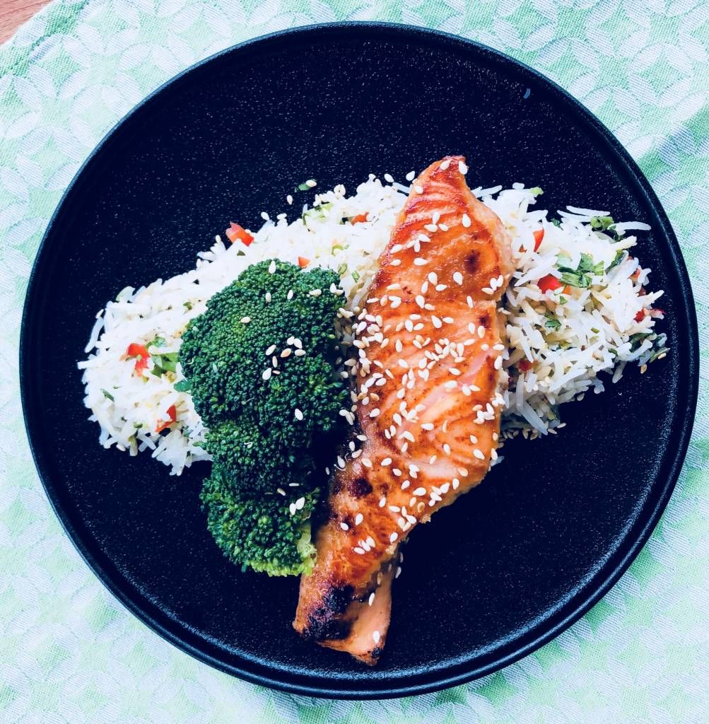 Saumon glacé au Miso et érable