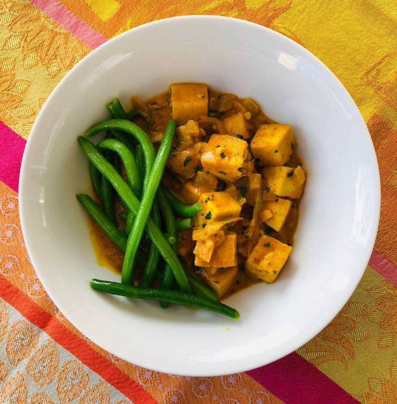Tofu "au beurre" (végane)