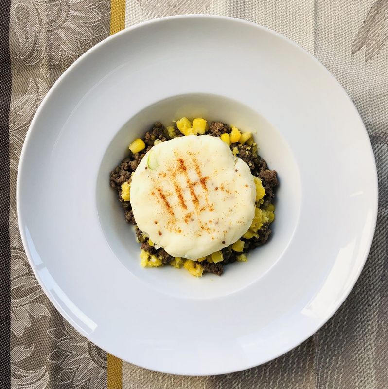 Pâté chinois aux boeuf et lentilles