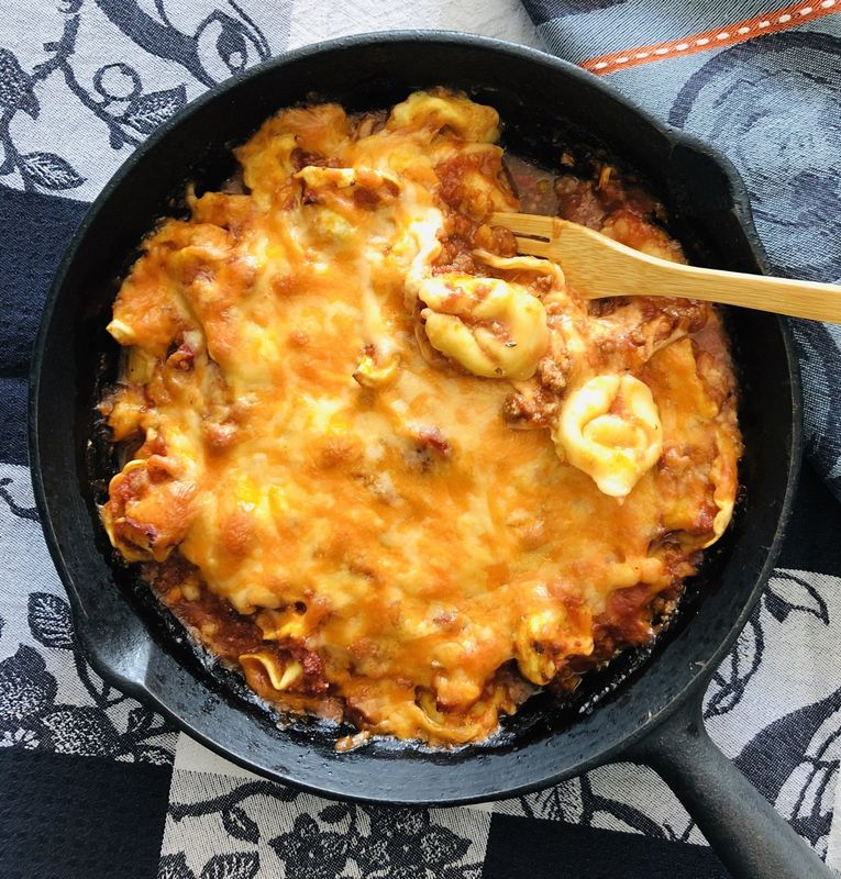 Tortellinis à la viande gratinés