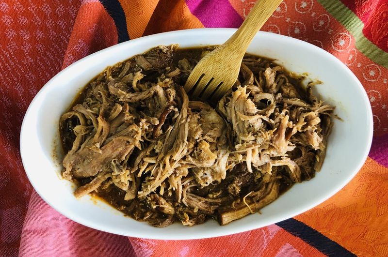 Effiloché de porc à tacos au chipotle