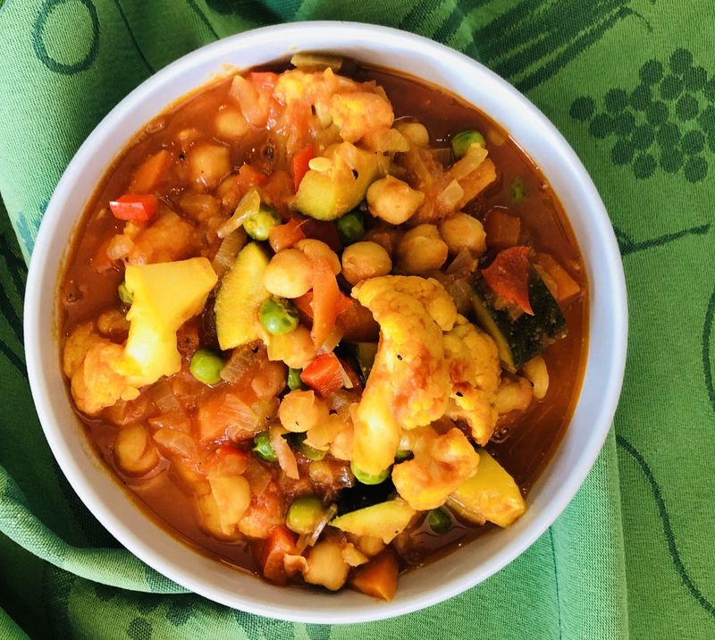 Légumes à la vindaloo (indien)