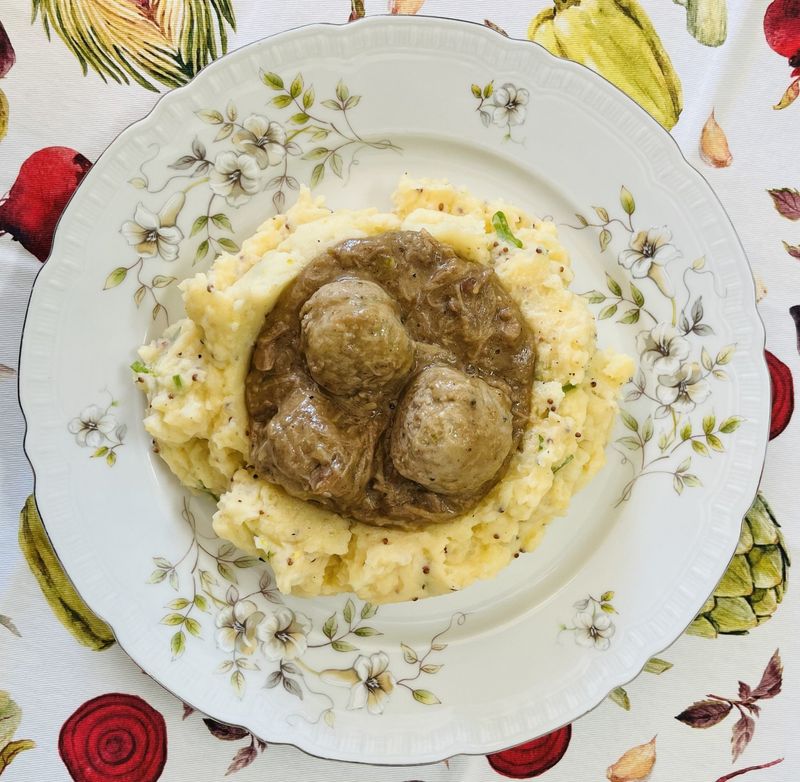 Ragoût de braisé de porc et ses boulettes