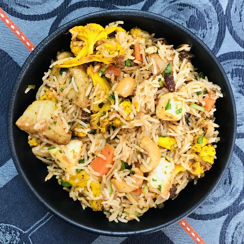 Biryani aux légumes  (riz indien)