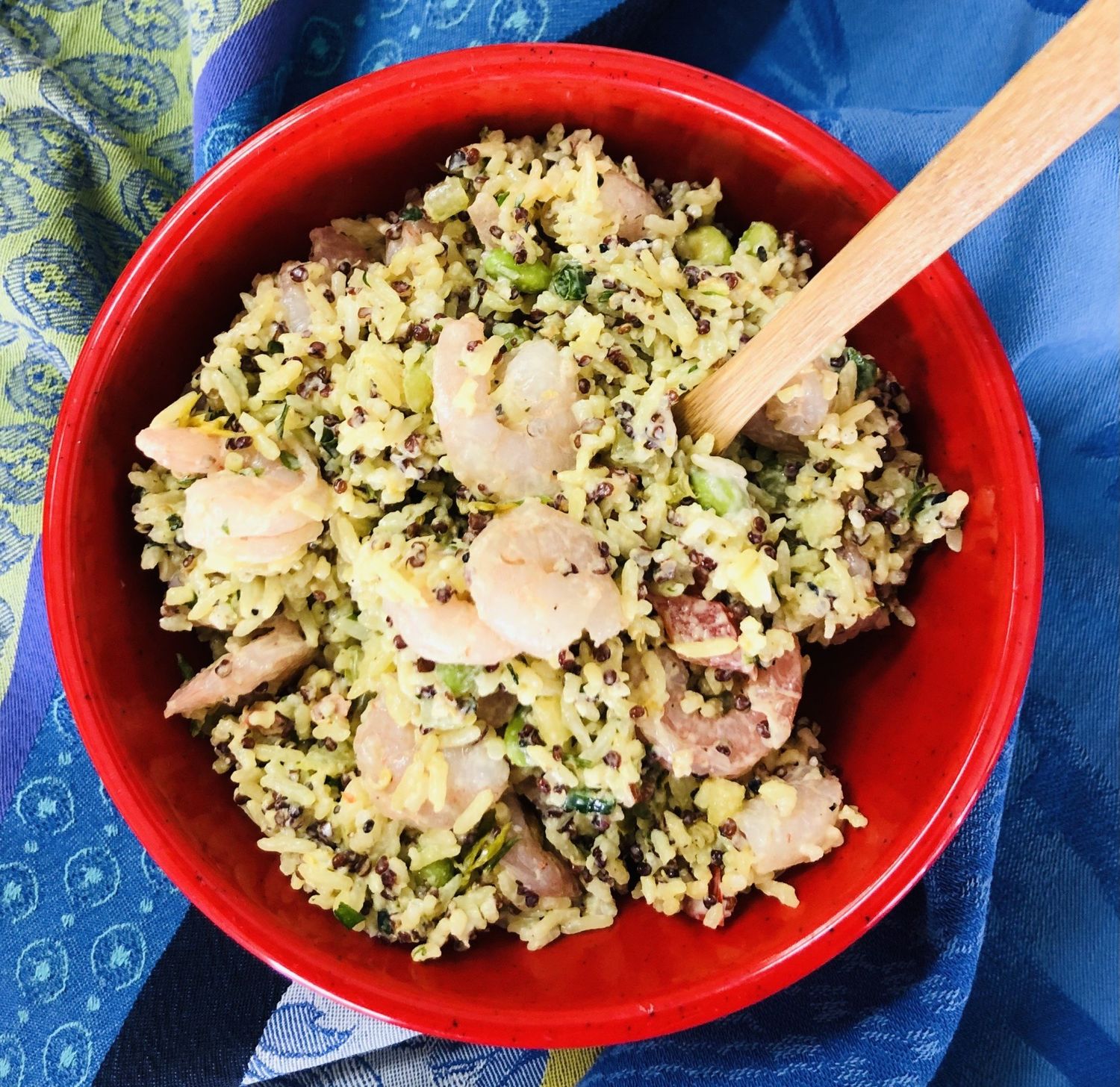 Salade de riz aux crevettes