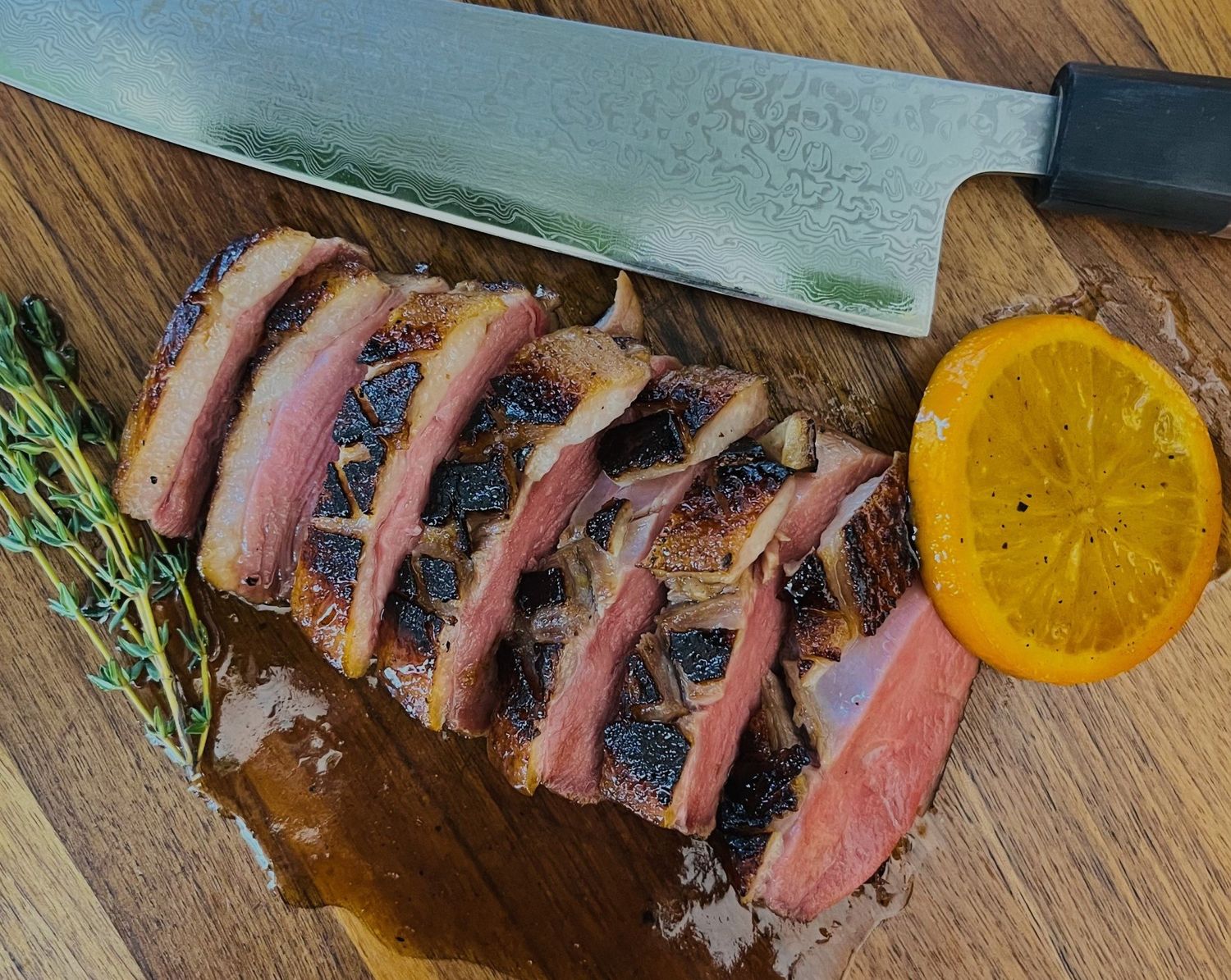 Canard à l&#39;orange (sous-vide)