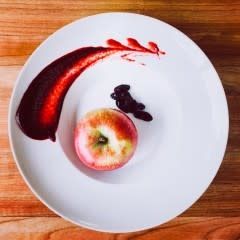 Compote à la rhubarbe, pomme, bleuets, framboises et camerises