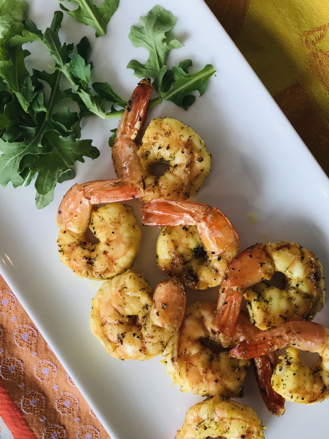 Crevettes citron et aneth (cuites sous-vide)